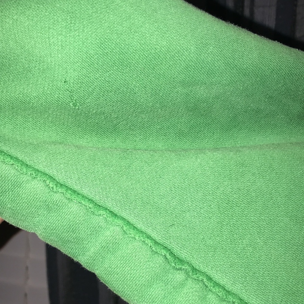 Abercrombie kids green pocketed thermal hooded sweatshirt Sz XL - Picture 14 of 15